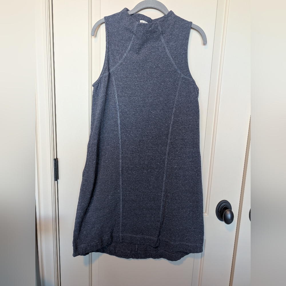Synergy Organic Clothing Grey Cotton Knit Dress, Size M, EUC